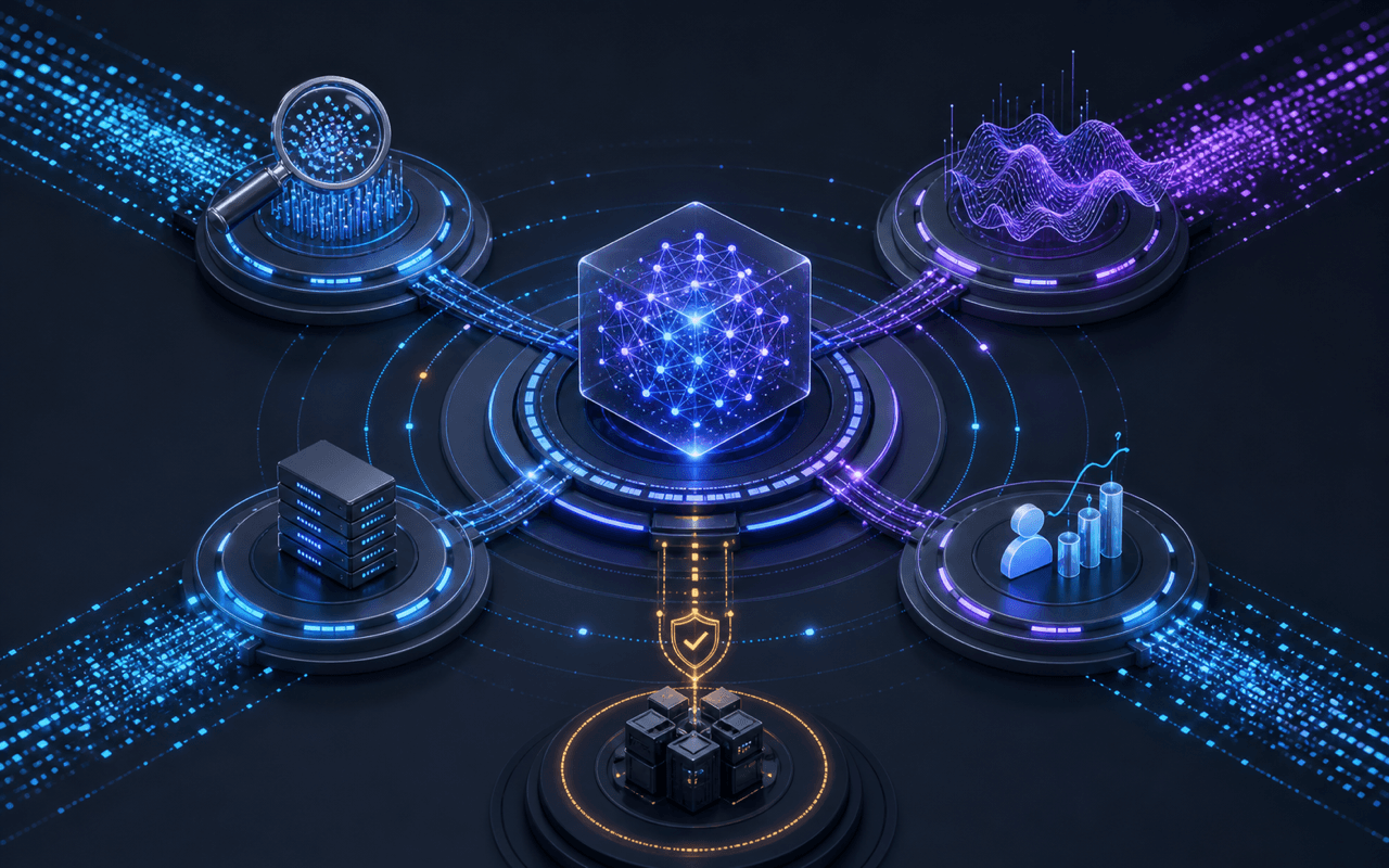 Machine learning model signals monitored from data input through customer outcome