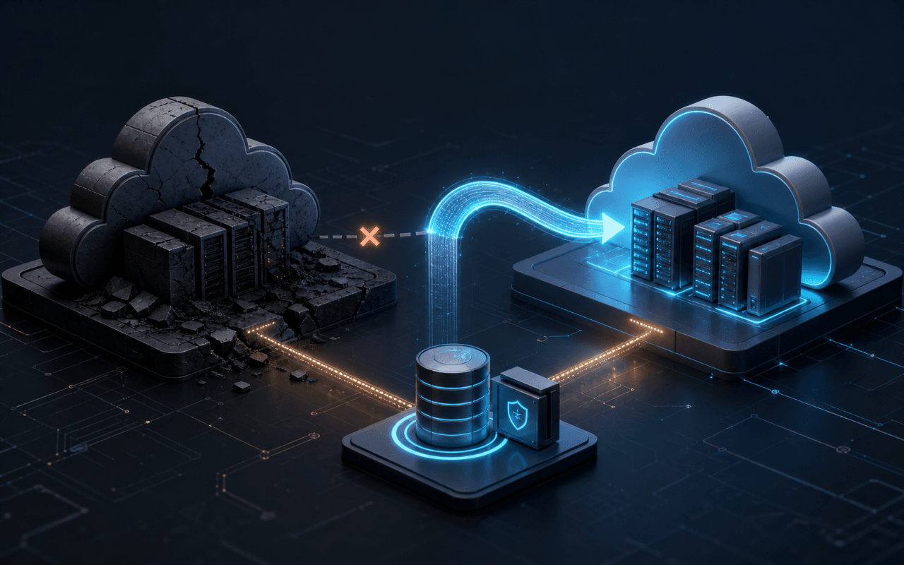 SaaS platform recovering data and services through a tested restoration path